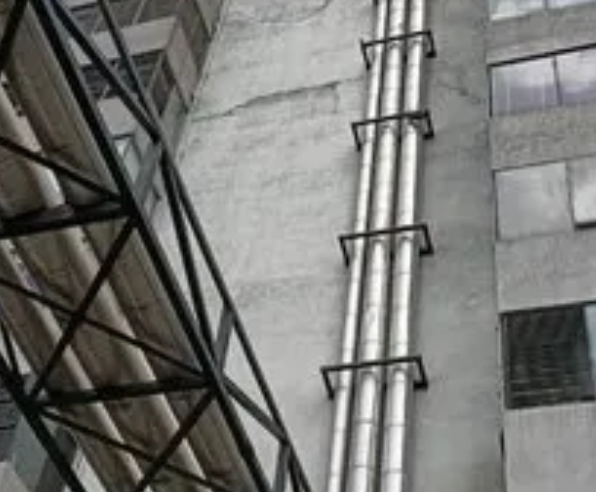 Wall Mounted Diesel Generator Exhaust Pipe Line